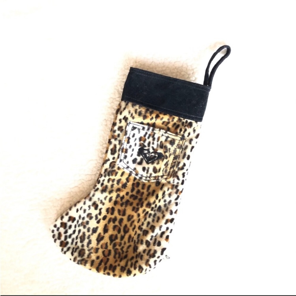Roxy Christmas stocking animal print